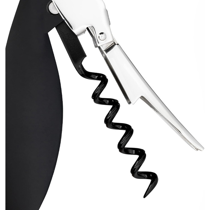 Alessi Parrot Sommelier Corkscrew - Aluminum & PC, Black - 12x8x30cm