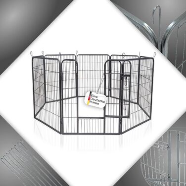 Клітка для цуценят Zoomundo 100 см, XL, чорна: загін для тварин, загін для цуценят, клітка для собак