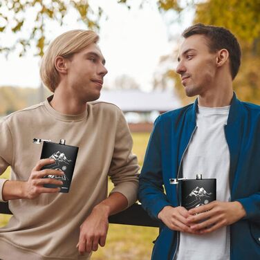 Набір фляг 260мл з нержавіючої сталі: фляга для віскі, міні-фляга, подарунок (зелений, сірий, для активного відпочинку)