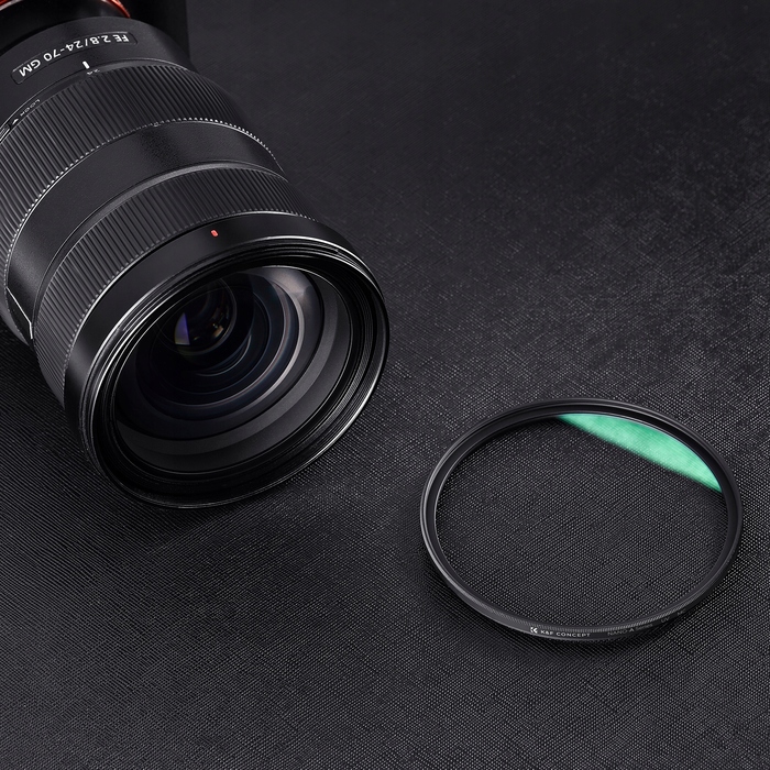 УФ-фільтр K&F Concept UV HD MC Green Slim PRO серії A, 55мм