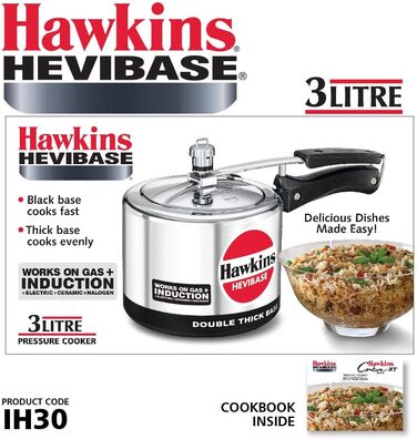 Скороварка індукційна HAWKINS IH 30 Hevibase, 3 л, алюмінієва, срібляста