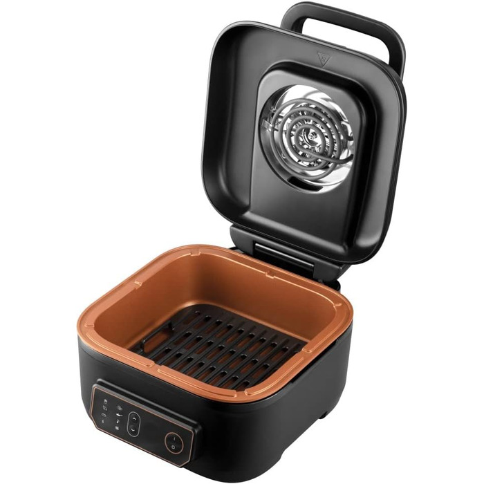 Аерофритюрниця Russell Hobbs SatisFry XL 5,5 л, мультифункціональна, Rapid Air, електрична, гриль, мультикухар, антипригарна, підходить для посудомийної машини, верхнє та нижнє нагрівання, повільне приготування, випічка, модель 26520-56