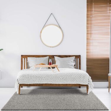 Килимок для вітальні Impression - Екологічний сертифікований килим, колір сірий, розмір 80x150 см