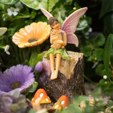 PRETMANN's Garden Fairies – 7-piece set of little fairies and accessories – Colorful supplies