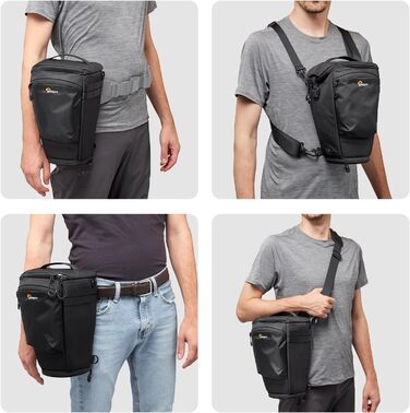 Lowepro ProTactic Toploader - фотосумка для беззеркальної камери/DSLR, 4.5 л, 37x10.5x14 см, для камер з об'єктивом, наплічна сумка для фотографів/відеооператорів (TLZ 75 Pro AW III - new)