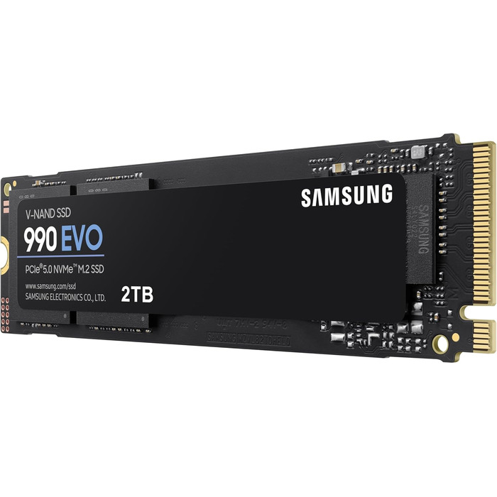 SSD Samsung 990 EVO 2TB NVMe M.2 PCIe 4.0/5.0 - для геймінгу та графіки
