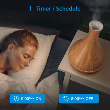 Розумний аромадифузор Meross Mini | 400 мл, RGB, керування через додаток, голосове керування | Сумісний з Apple Home, Alexa, Google Home