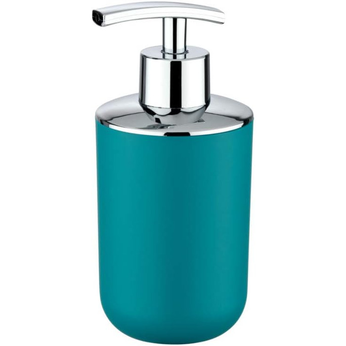 Дозатор мила WENKO Brasil, 0.32 л, пластик (TPE), 7.3 x 16.5 x 9 см, Petrol