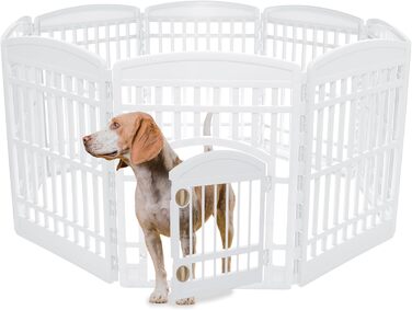 Iris Ohyama Dog Playpen with 6 Panels, 24