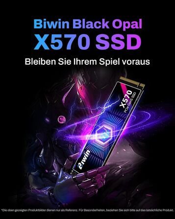 SSD BIWIN Black Opal X570 Gen5 4TB - NVMe PCIe 5.0 (M.2 2280) для ноутбука та ПК