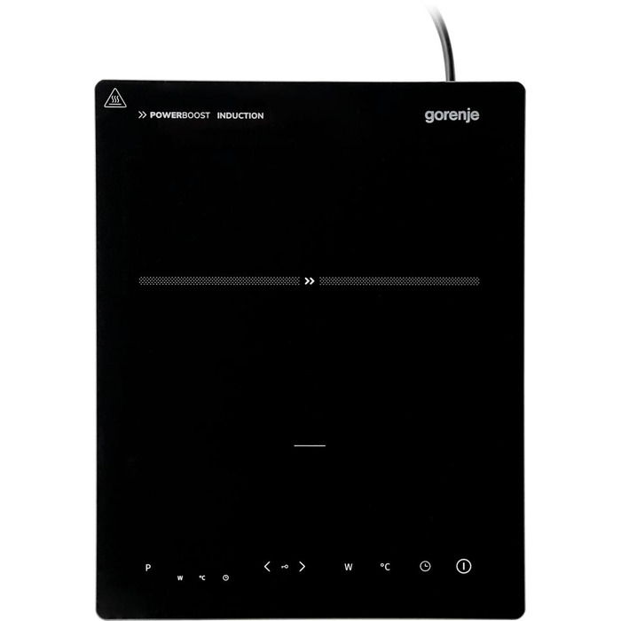 Індукційна плита Gorenje ICR2000SP, 10 рівнів потужності, функція Booster, чорна