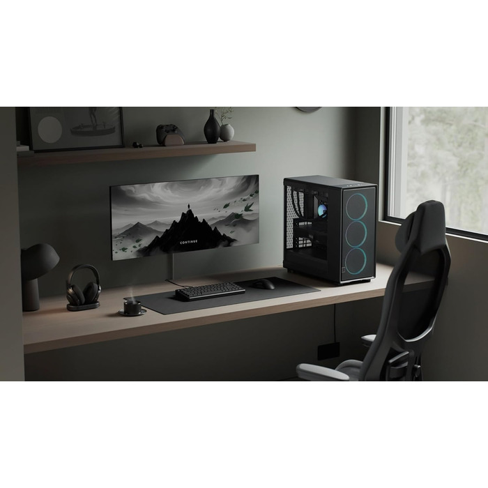 Корпус для ПК Fractal Design Meshify 2 White: Скло, RGB, 3 вентилятори, ATX/mATX/ITX