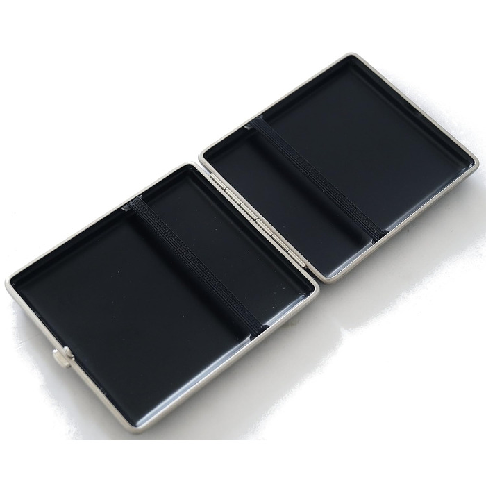 GERMANUS Cigarette Case, Made in Germany, Black, 100 mm