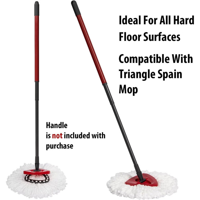 Replacement heads for Ocedar Mop, replacement head, EasyWrin Spin Mop heads, easy cleaning, 5 pieces