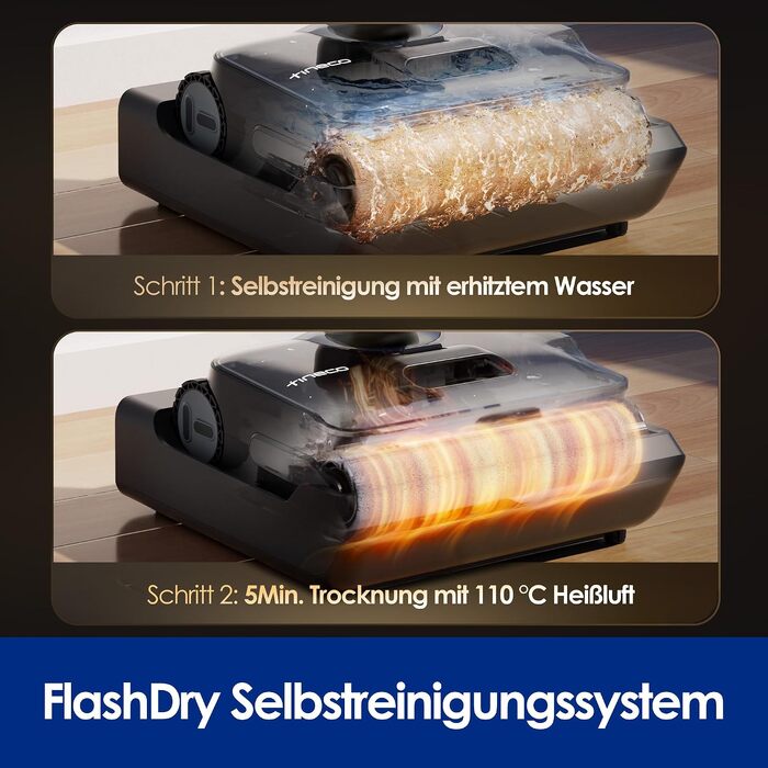Вертикальний миючий пилосос Tineco Floor ONE S7 Stretch Turbo з функцією FlashDry та DualBlock