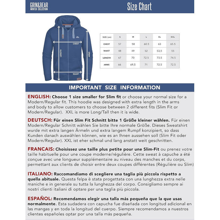 Толстовка Grin&Bear GEC603 L Зелена для чоловіків