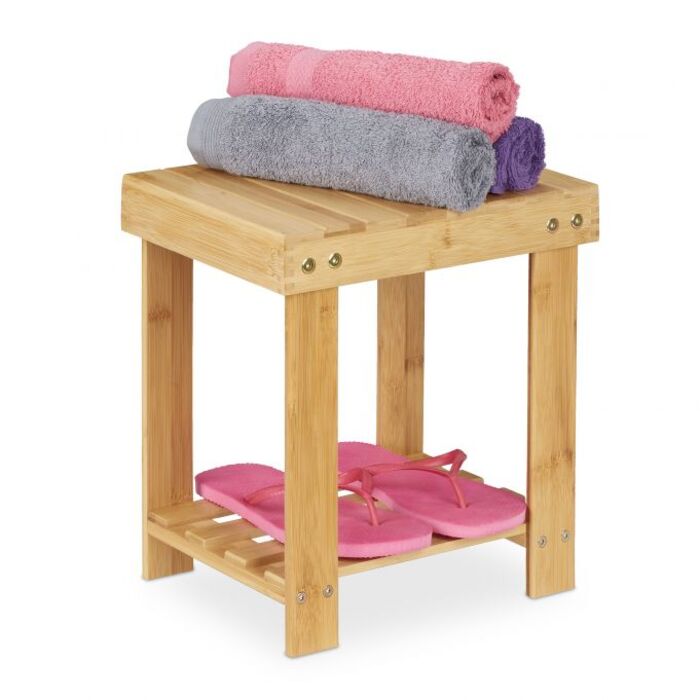 Relaxdays Stable Bamboo Footrest