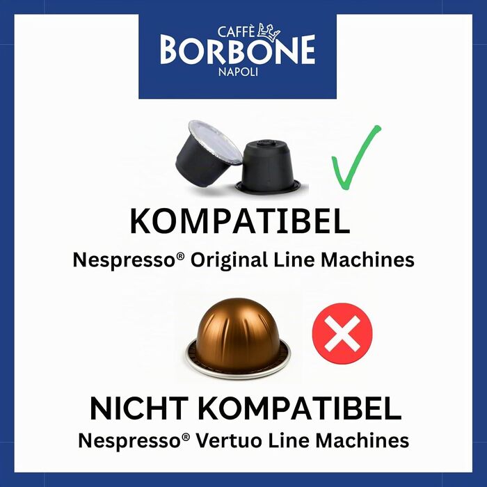 Кава в капсулах Caffè Borbone Respresso Blue Blend, сумісні з Nespresso, 100 шт.