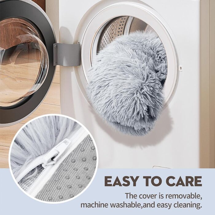 М'яке ліжко-софа для котів MEWOOFUN, 76x45 см, сірий колір. Зручне ліжко для котів та маленьких собак, знімне та придатне для прання.