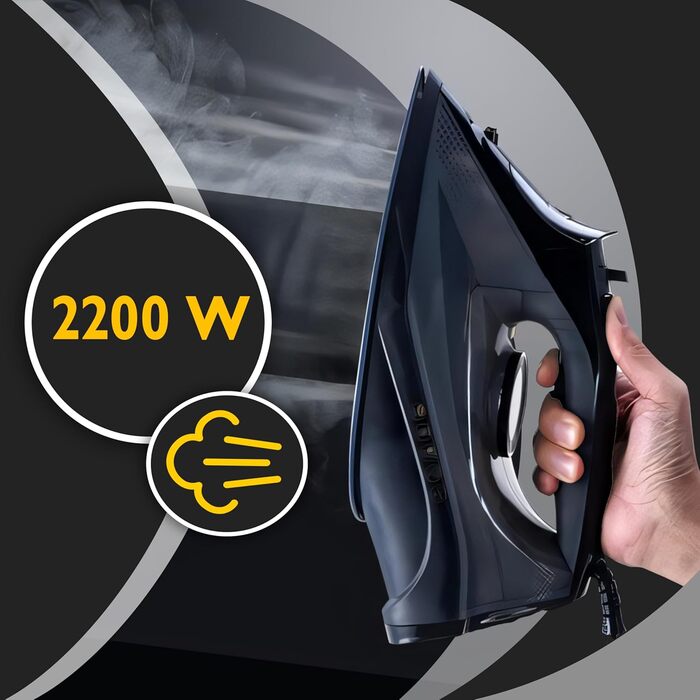 Професійний парогенератор Retoo 2200 Вт з керамічною підошвою, 15-20 г/хв подачею пари, 450 мл резервуар, функціями самоочищення, розпилення, антинакип та стоп-крапель