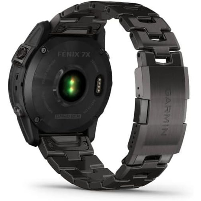 Garmin Fenix 7X Sapphire Solar з титановим браслетом, сірий/сірий колір