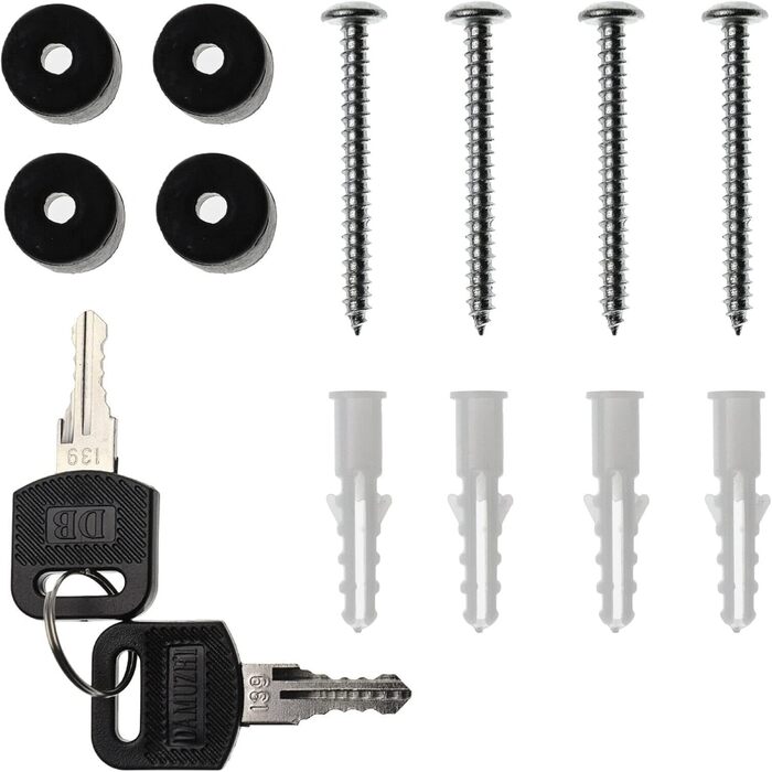 Поштовий ящик Verda з газетницею, нержавіюча сталь, антрацит, 2 ключі - дизайнерський настінний поштовий ящик з прихованим замком