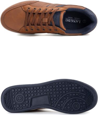 Чоловічі кросівки для відпочинку та ходьби: легкі, дихаючі, розмір 41-46 EU (43 EU), колір коричневий