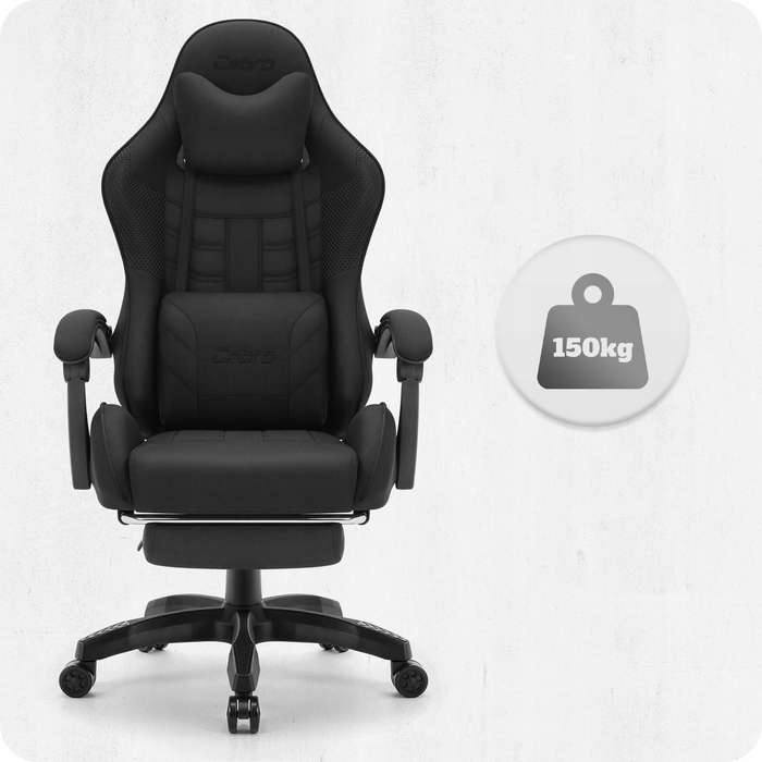 Ігрове крісло Cabro C501, чорна тканина
