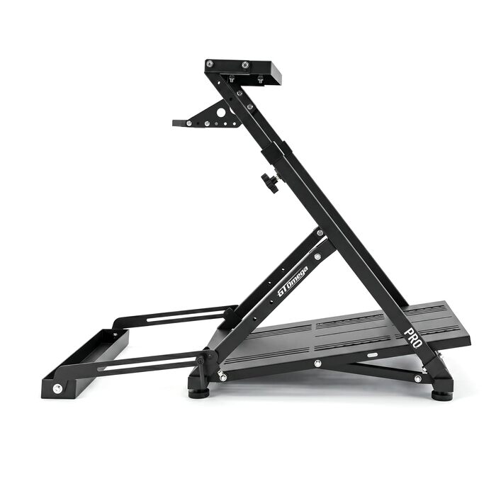 Ігровий стійка для керма GT Omega PRO Wheel Stand з посиленою педальною платформою, тримачем КПП та фіксатором крісла, складана