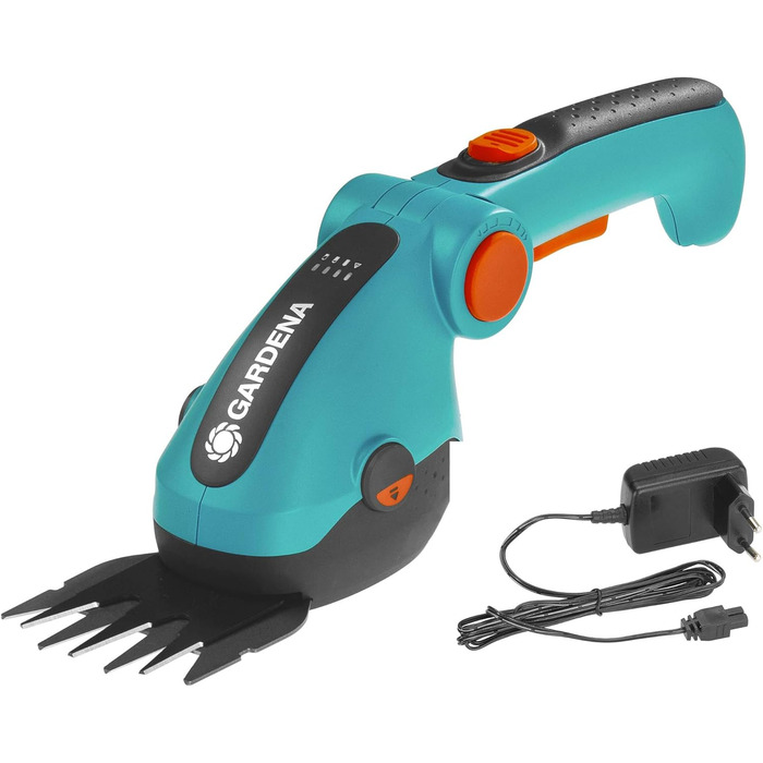 Акумуляторні ножиці для трави Gardena ComfortCut Li, 8 см, зручна ручка, швидка заміна леза без інструментів