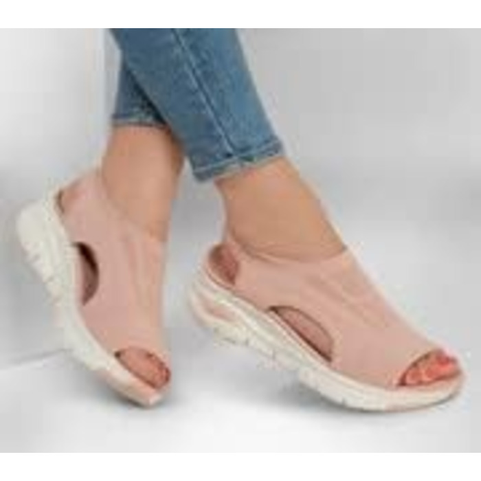 Skechers Arch Fit City Catch – жіночі сандалі Blush Knit, 40 EU, з підтримкою стопи