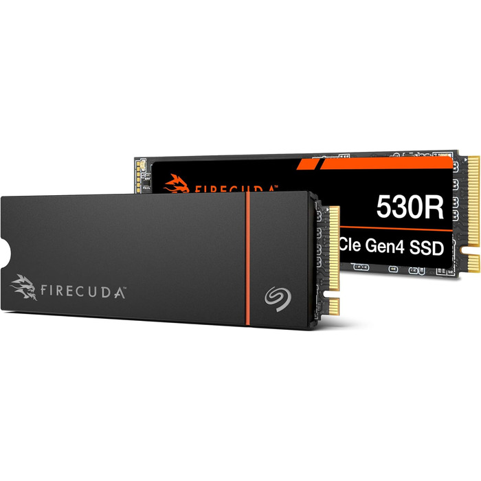 SSD Seagate FireCuda 530R 4TB NVMe Gen4 PCIe 3.0 для PC/PS5, 7400 MB/s, 3D TLC NAND, 5.050TBW, Data Rescue Service