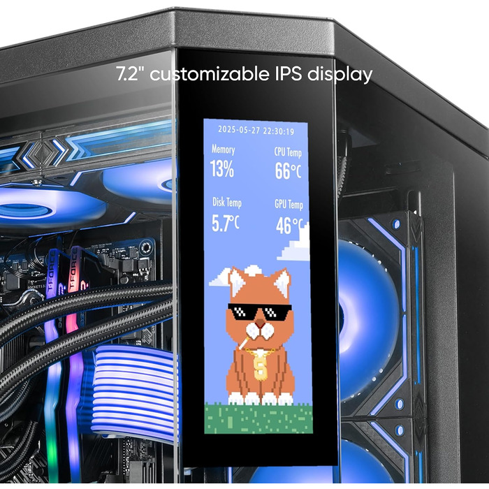 Ігровий корпус для ПК Mars Gaming MC-U3 ATX XL, 3 ARGB вентилятори 120мм, загартоване скло, чорний (MicroATX / Mini-ITX)