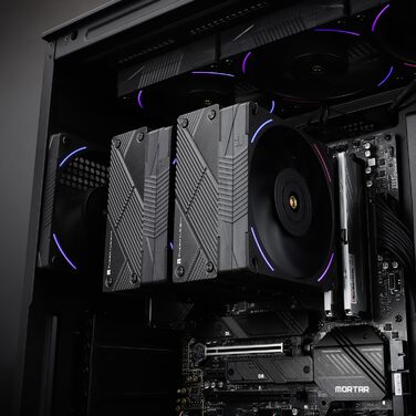 TR Phantom Spirit 120 EVO: Повітряний кулер для CPU з цифровим дисплеєм, 7 теплових трубок, сумісний з AM4/AM5/Intel lga1851/1700/1150/1151/1200/2011