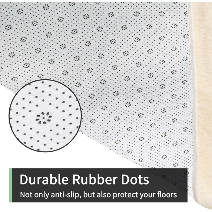 Кремовий килим Sour Lemon 60x120 см: м'який, пухнастий, для вітальні, дитячої, коридору, легко миється, антиковзаюча поверхня