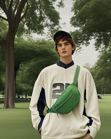 Поясна сумка чоловіча/жіноча водонепроникна для подорожей, фестивалів, спорту та міста (жовта)