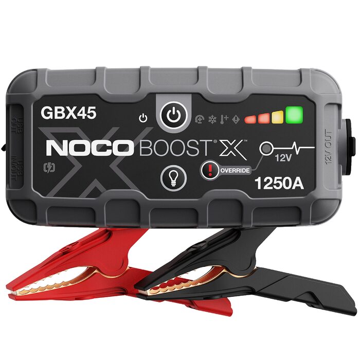 NOCO Boost X GBX45: Пусковий пристрій (бустер) 12V, 1250A, для бензину до 6.5л/дизеля до 4.0л + кабелі