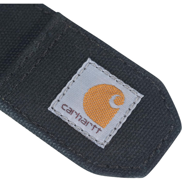 Чоловічий міцний ремінь Carhartt з цупкого канвасу, чорний, розмір 38W