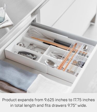 Органайзер для столових приладів Yamazaki 3383 Tower, чорний, ABS/PS пластик, 25x24.6x5.7 см