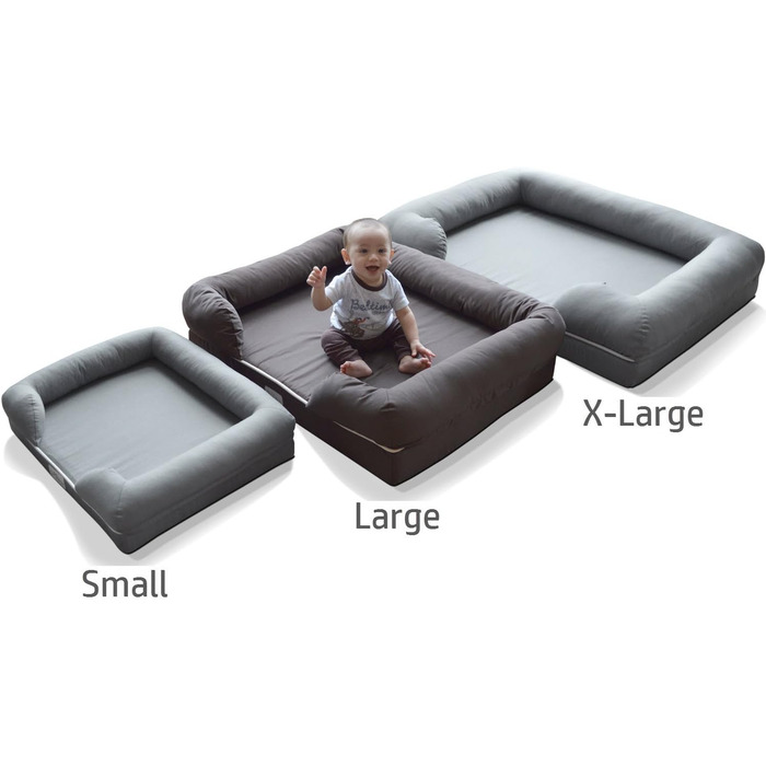 Ліжко для собак та котів PetFusion Ultimate Solid Memory Foam 2.5' - ортопедичне, коричневе, 91 x 71 x 23 см