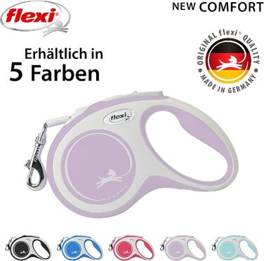 Рулетка для собак Flexi Comfort S рожева, 5 метрів (до 15 кг)