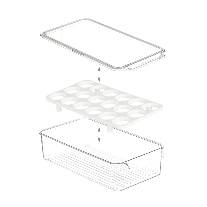 Relaxdays Refrigerator Egg Box for 18 Eggs