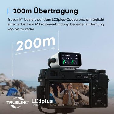 Мікрофон петличний AnkerWork M650 бездротовий, професійний, з шумозаглушенням, 2 канали, радіус дії 200м, акумулятор 15 годин, для Vlogs та стрімінгу (білий)