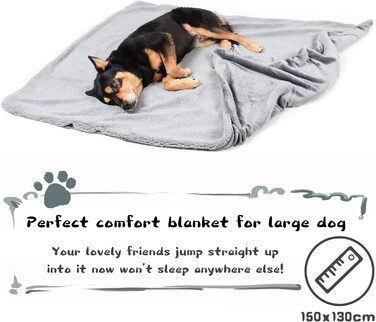 М'яка ковдра для домашніх тварин з флісу, Sherpa, плюшева, для собак, котів, цуценят, 152x127 см