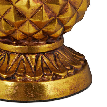 Relaxdays Pineapple Table Lamp, Gold