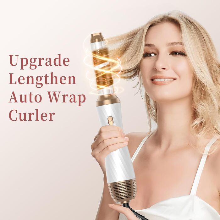 Набір для укладки волосся OKWRAP Air Styler 6-в-1: фен-щітка, плойка, об'єм, локони