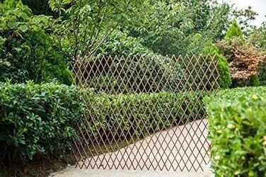 Розширювана опора-решітка Sumery Nature з лози для витких рослин, двопанельна, 91,4 x 229,9 см