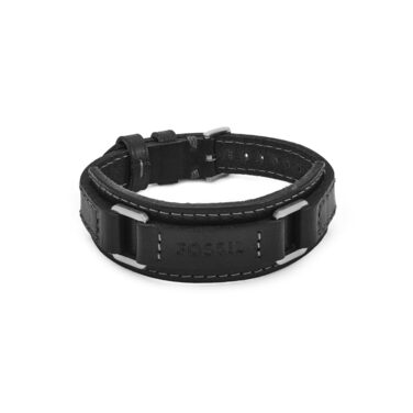 Чоловічий шкіряний ремінець Fossil з пряжкою (Чорний камінь) | Оригінальний аксесуар