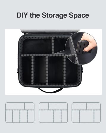 Органайзер для електроніки Luxtude: велика дорожня сумка, подвійний шар, Tech-сумка, органайзер для кабелів, для iPad (до 12,9 дюймів), чорний, XL