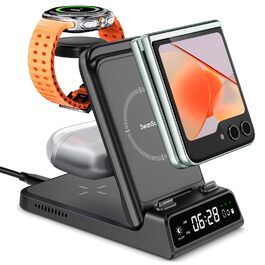 Зарядна станція SwanScout 703F 3-в-1 для Samsung Galaxy Z Flip 7/Watch 8/Buds (без адаптера)